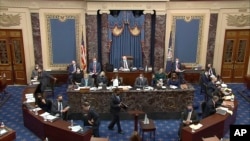 АКШ Сенатындагы импичмент жүрүмү. 2021-жылдын 9-февралы.