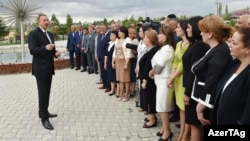 İlham Əliyev Ağsuda.