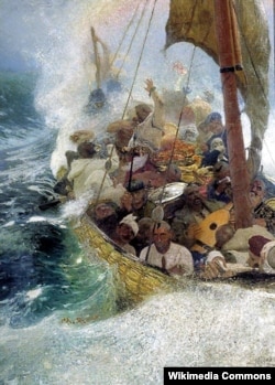 Картина українського художника Іллі Рєпіна «Козаки на Чорному морі», 1908 рік