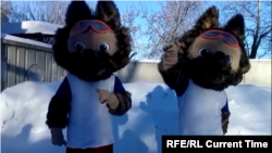 Ростовые куклы, похожие на волка Забиваку.