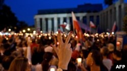 Митинг в поддержку Верховного суда Польши. Варшава, 23 июля 2017 года