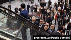 Шавкат Мирзиёев Tashkent City Mall борборунун ачылышында. 5-март, 2024-жыл.