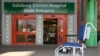 U.K. -- A general view shows the main entrance to Salisbury District Hospital in Salisbury, southern England, on March 6, 2018 where a man and a woman remain in critical condition which sparked an ongoing major incident which started on March 4. 