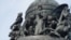 Иван III на Памятнике "1000-летие России" в Великом Новгороде. У его ног - побеждённые литовец, татарин и ливонский немец