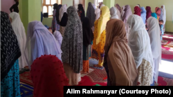 شرکت زنان در نماز عید سعید فطر در ولایت سرپل