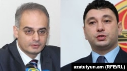 ՀԱԿ փոխնախագահ Լևոն Զուրաբյան և ՀՀԿ փոխնախագահ Էդուարդ Շարմազանով, արխիվ, կոլաժ