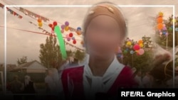 38 жаштагы келиндин мектептеги кечеден түшкөн сүрөтү.