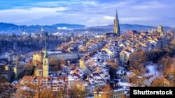 Панорамный вид Берна, столицы Швейцарии