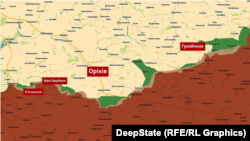 Оріхівський напрямок на мапі проєкту DeepState