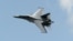 Singapore -- A Sukhoi SU-30 fighter jet from the Royal Malaysian Air Force performs a slow fly past during the Singapore Airshow at Changi exhibition center in Singapore, February 16, 2016