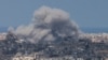 Дим під час бомбардування Ізраїлем Сектору Гази, 16 вересня 2025 року