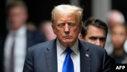 Колишній президент США та кандидат у президенти від Республіканської партії Дональд Трамп виступає перед пресою після судового засідання в Нью-Йорку, 30 травня 2024 року