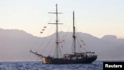 Գազա օգնություն տեղափոխող նավերից մեկը Կրետե կղզու մոտ, 25-ը սեպտեմբերի, 2025թ.