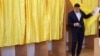 Romanian far-right presidential candidate George Simion at a polling station where he cast his ballot in an election on May 4, 2025.