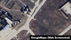 Российский военный аэродром в Джанкое (Крым). Скриншот с GoogleMaps