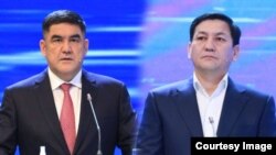 Курсан Асанов жана Абдил Сегизбаев.