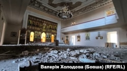 Ілюстраційне фото. Пошкоджений російським обстрілом храм у Кривому Розі, 23 лютого 2025 року