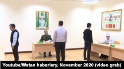 Призывники. Кадр из репортажа государственного телеканала «Алтын асыр», программа «Ватан». 30 ноября 2020 г.