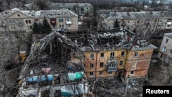 Наслідки російської атаки у Селидовому, лютий 2024 року