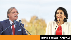 Григол Вашадзе и Саломе Зурабишвили
