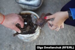 Бердянське, осколки снарядів