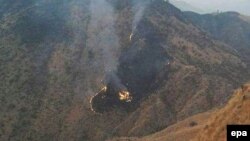 Место авиакатастрофы на севере Пакистана (7 декабря 2016 года) 