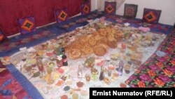 Тойдогу дасторкон.