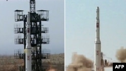 Түндүк Корея өзү жасаган баллистикалык ракетаны учурууда. 5-апрель 2009