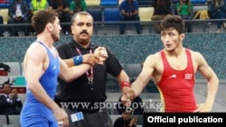 Архивдик сүрөт. Алибек Осмонов Ислам Шериктештиги оюндарында. 20-май, 2017-ж. Баку, Азербайжан.