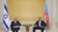 Азербайджан -  Встреча президента Израиля Шимона Переса с президентом Азербайджана Ильхамом Алиевым, 28 июня 2009 г. 