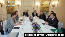 Президент України Володимир Зеленський зустрічається з керівництвом МВФ, 15 лютого 2020 року