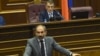 Armenia - Prime Minister Nikol Pashinian speaks at a parliament session chaired by speaker Ara Babloyan, 23 May 2018.