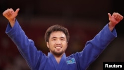 Обладатель бронзовой награды в Токио дзюдоист Елдос Сметов