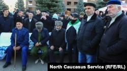 Протестующие в Ингушетии, 8 октября 2018 г.