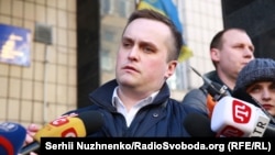 Керівник Спеціалізованої антикорупційної прокуратури Назар Холодницький прибув на допит в Генпрокуратуру України, Київ, 3 квітня 2018 року