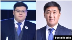 Лидер партии «Социал-демократы» Темирлан Султанбеков и глава службы информационной политика администрации президента КР Дайырбек Орунбеков.