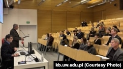 На канфэрэнцыі «Польска-беларускія моўныя, культурныя і літаратурныя сувязі». Варшава, 7 красавіка 2025 году