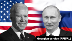 АКШ президенти Жо Байден жана Орусиянын лидери Владимир Путин. 