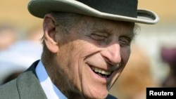 Принц Филипп в Букингемском дворце. 6 июня 2013 года. 