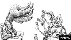 Mixail Zlatkovskinin anti-korrupsiya karikaturası