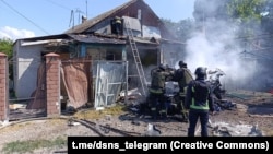 Наслідки росіського удару в Нікополі, червень 2025 року