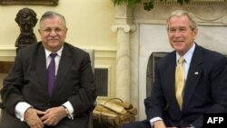 Раисони ҷумҳуриҳои ИМА ва Ироқ Ҷорҷ Буш ва Ҷалоли Толибонӣ