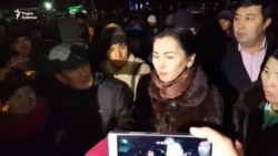 Аида Салянова после допроса в ГКНБ