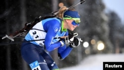 Беларуская біятляністка Ганна Сола