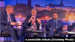 Улдыс Мікутс на канфэрэнцыі ў Рызе