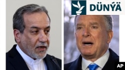 Eýranyň daşary işler ministri Abbas Arakçi (çepde) we ABŞ-nyň ýörite wekili Stiw Witkoff
