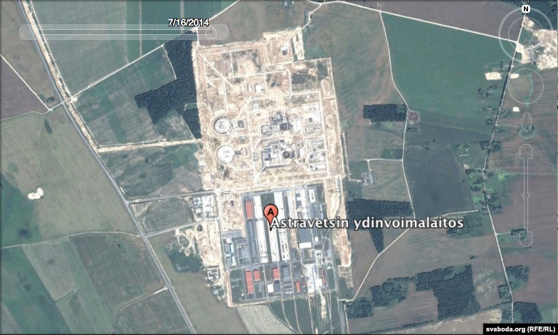 Belarus - photo of Minsk from satellite, Google Maps