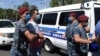 Armenia -- Police detain supporters of Prosperous Armenia Party leader Gagik Tsarukian, Yerevan, June 14, 2020.