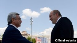Грузия - Президенты Армении и Грузии встречаются в Тбилиси, 18 июня 2014 г.
