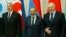 Russia - Armenian Prime Minister Nikol Pashinian and Presidents Alexander Lukashenko of Belarus and Ilham Aliyev of Azerbaijan pose for a photograph at a summit in Saint Petersburg, December 6, 2018.